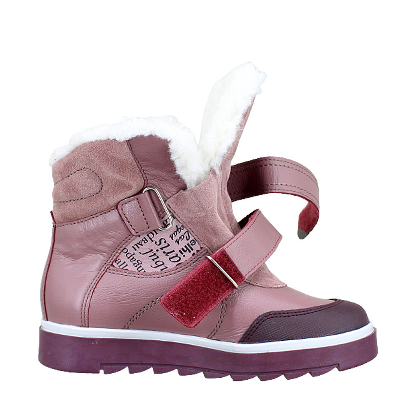 Ботинки нат.мех, артикул 1306, цвет лавандовый купить в интернет-магазине Shoeslel с доставкой по России