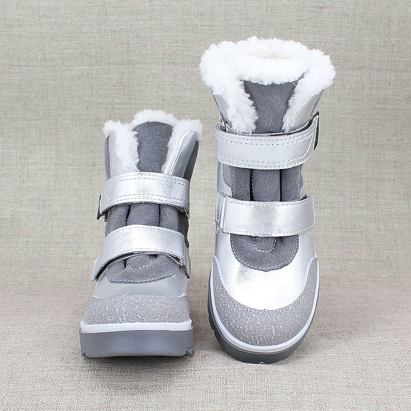 Ботинки нат.мех, артикул 1306, цвет серебристый купить в интернет-магазине Shoeslel с доставкой по России