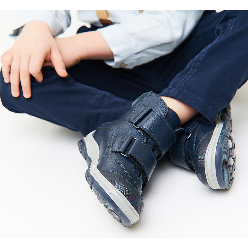 Ботинки байка, артикул 1359, цвет синий купить в интернет-магазине Shoeslel с доставкой по России