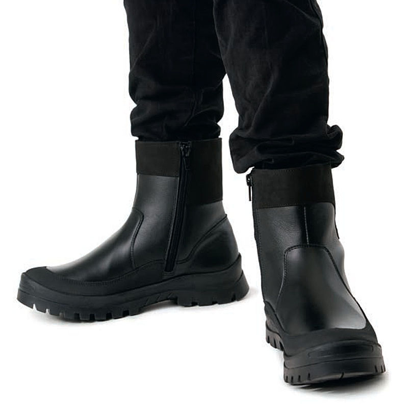 Сапожки нат.мех, артикул 1368, цвет черный купить в интернет-магазине Shoeslel с доставкой по России