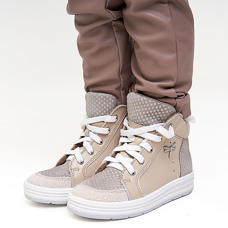 Ботинки байка, артикул 1390, цвет бежевый купить в интернет-магазине Shoeslel с доставкой по России