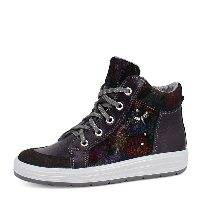 Ботинки байка, артикул 1390, цвет черничный купить в интернет-магазине Shoeslel с доставкой по России