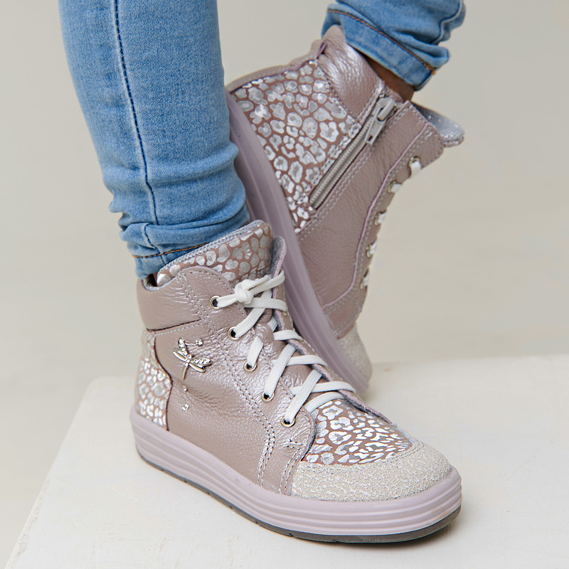 Ботинки байка, артикул 1390, цвет лавандовый купить в интернет-магазине Shoeslel с доставкой по России