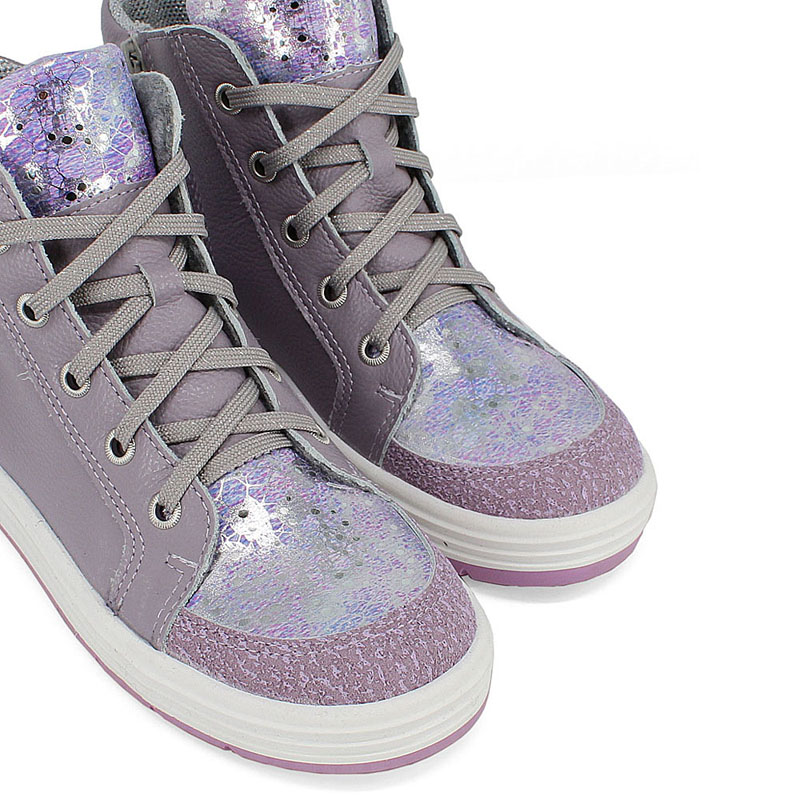 Ботинки байка, артикул 1390, цвет сиреневый купить в интернет-магазине Shoeslel с доставкой по России