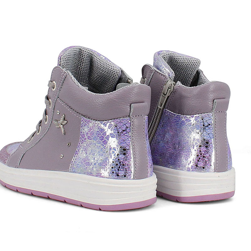 Ботинки байка, артикул 1390, цвет сиреневый купить в интернет-магазине Shoeslel с доставкой по России