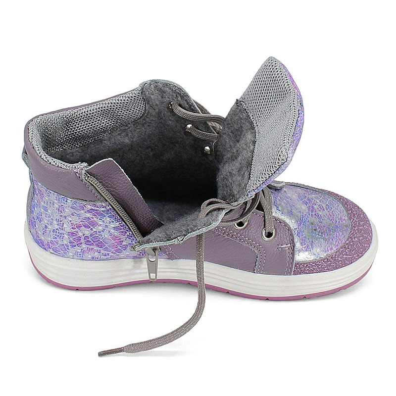 Ботинки байка, артикул 1390, цвет сиреневый купить в интернет-магазине Shoeslel с доставкой по России