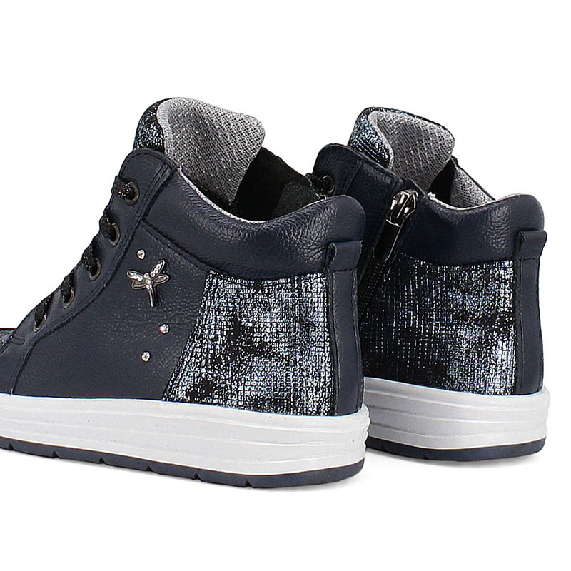 Ботинки байка, артикул 1390, цвет т.синий купить в интернет-магазине Shoeslel с доставкой по России