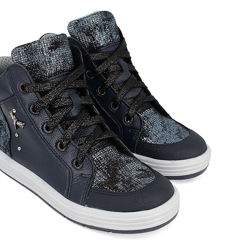 Ботинки байка, артикул 1390, цвет т.синий купить в интернет-магазине Shoeslel с доставкой по России