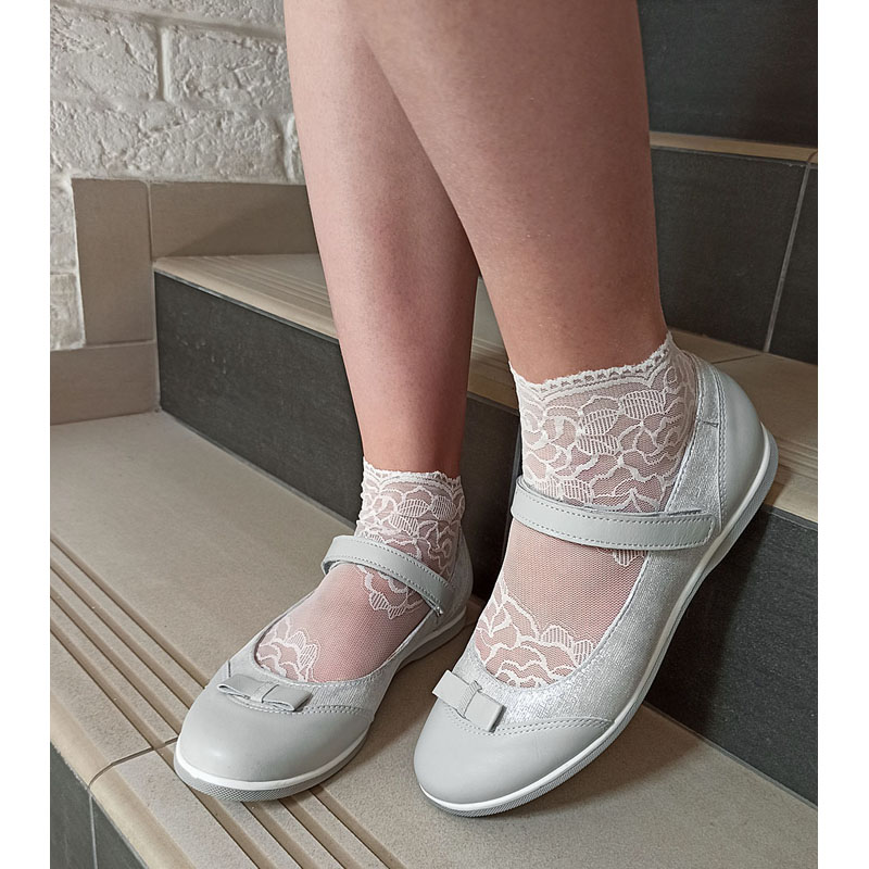 Туфли, артикул 1402, цвет серебро купить в интернет-магазине Shoeslel с доставкой по России