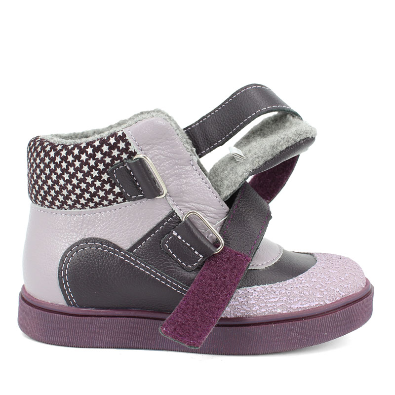 Ботинки малодетские байка, артикул 1519, цвет фиолетовый купить в интернет-магазине Shoeslel с доставкой по России