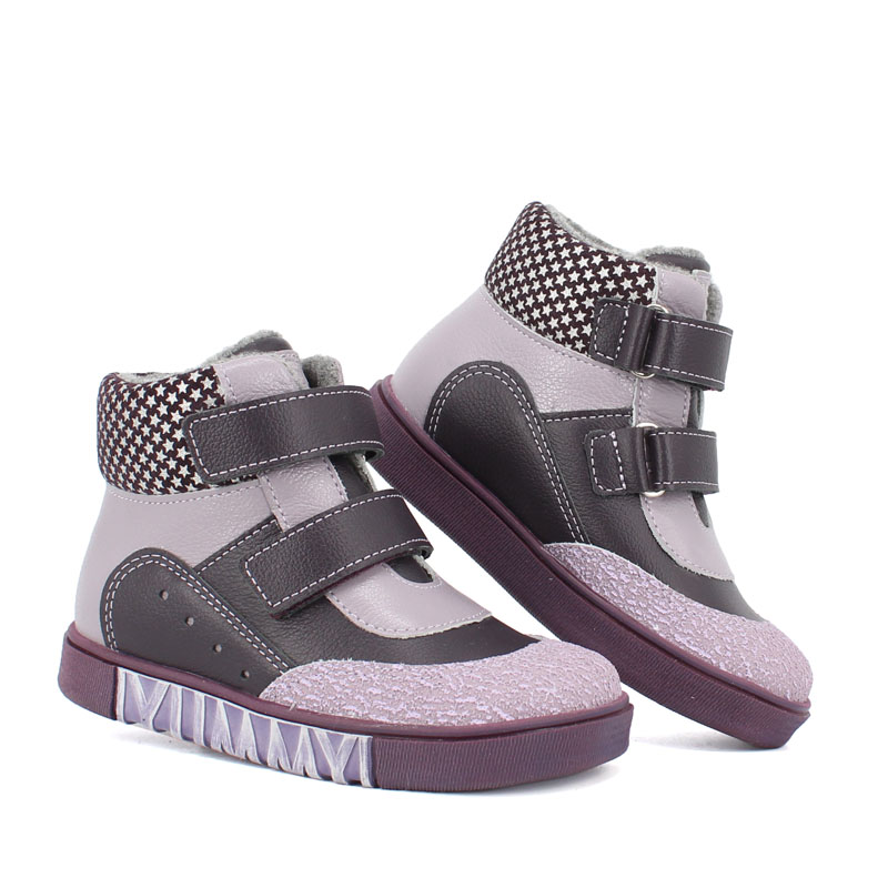 Ботинки малодетские байка, артикул 1519, цвет фиолетовый купить в интернет-магазине Shoeslel с доставкой по России