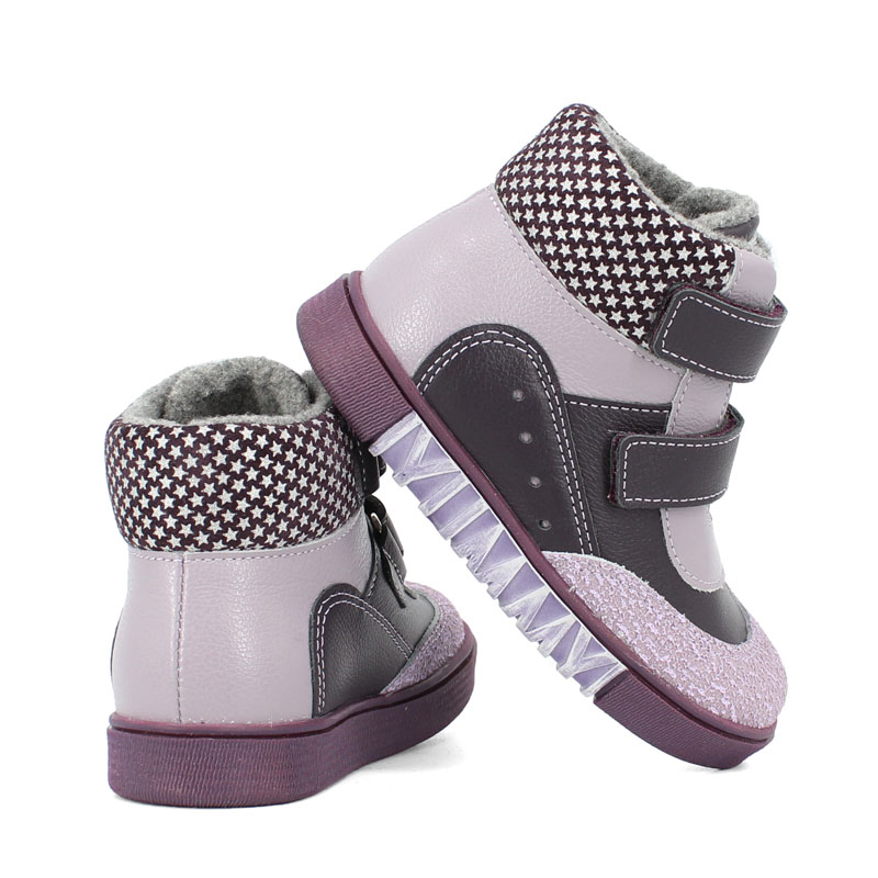 Ботинки малодетские байка, артикул 1519, цвет фиолетовый купить в интернет-магазине Shoeslel с доставкой по России