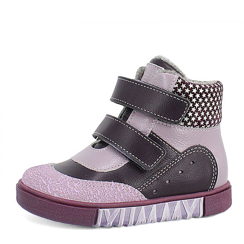 Ботинки малодетские байка, артикул 1519, цвет фиолетовый купить в интернет-магазине Shoeslel с доставкой по России