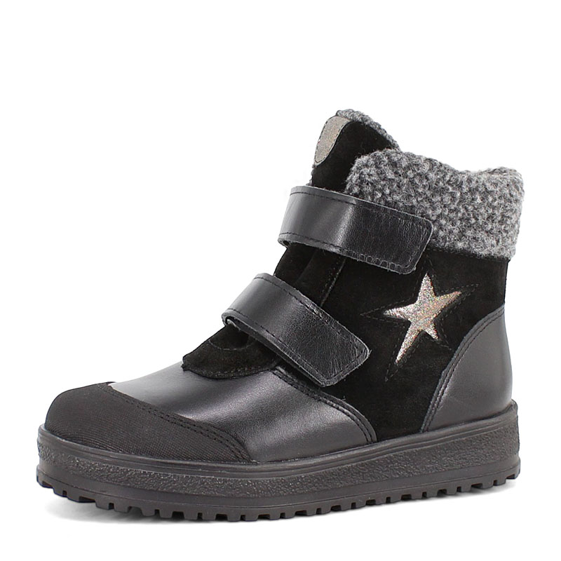 Ботинки нат.мех, артикул 1532, цвет черный купить в интернет-магазине Shoeslel с доставкой по России