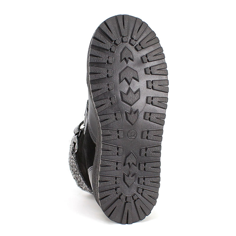 Ботинки нат.мех, артикул 1532, цвет черный купить в интернет-магазине Shoeslel с доставкой по России