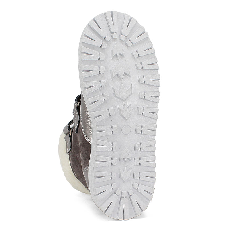 Ботинки нат.мех, артикул 1532, цвет т.серебро купить в интернет-магазине Shoeslel с доставкой по России