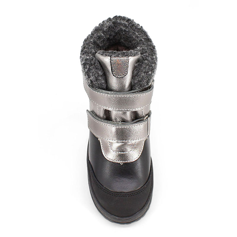 Ботинки нат.мех, артикул 1532, цвет черно-серый купить в интернет-магазине Shoeslel с доставкой по России