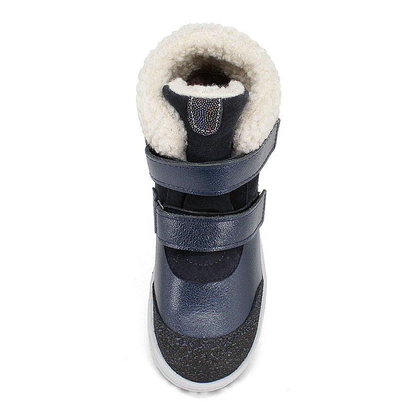 Ботинки нат.мех, артикул 1532, цвет синий купить в интернет-магазине Shoeslel с доставкой по России