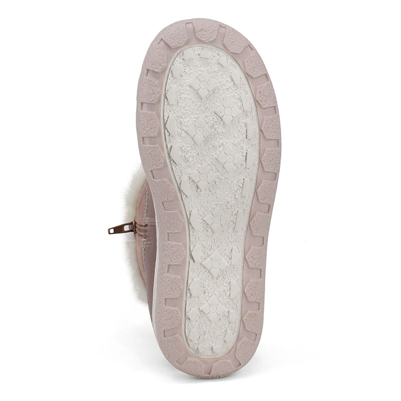 Сапожки нат.мех, артикул 1536, цвет розово-бежевый купить в интернет-магазине Shoeslel с доставкой по России