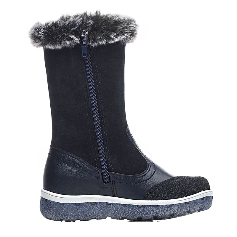 Сапожки нат.мех, артикул 1536, цвет синий купить в интернет-магазине Shoeslel с доставкой по России