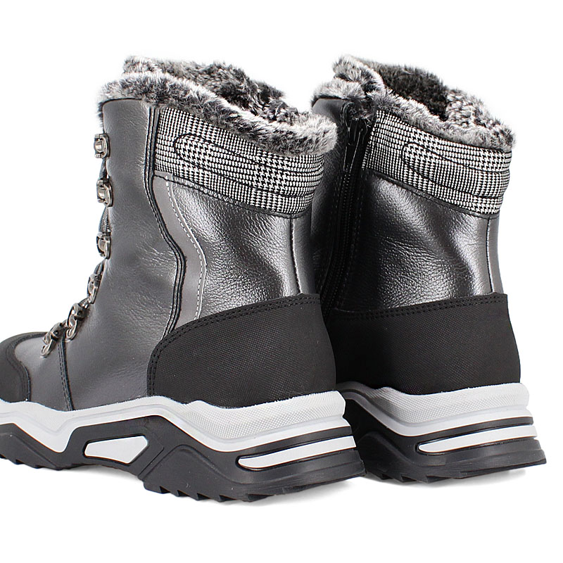 Ботинки нат.мех, артикул 1539, цвет черный купить в интернет-магазине Shoeslel с доставкой по России