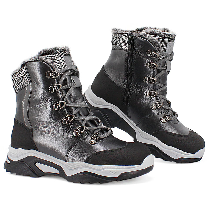 Ботинки нат.мех, артикул 1539, цвет черный купить в интернет-магазине Shoeslel с доставкой по России