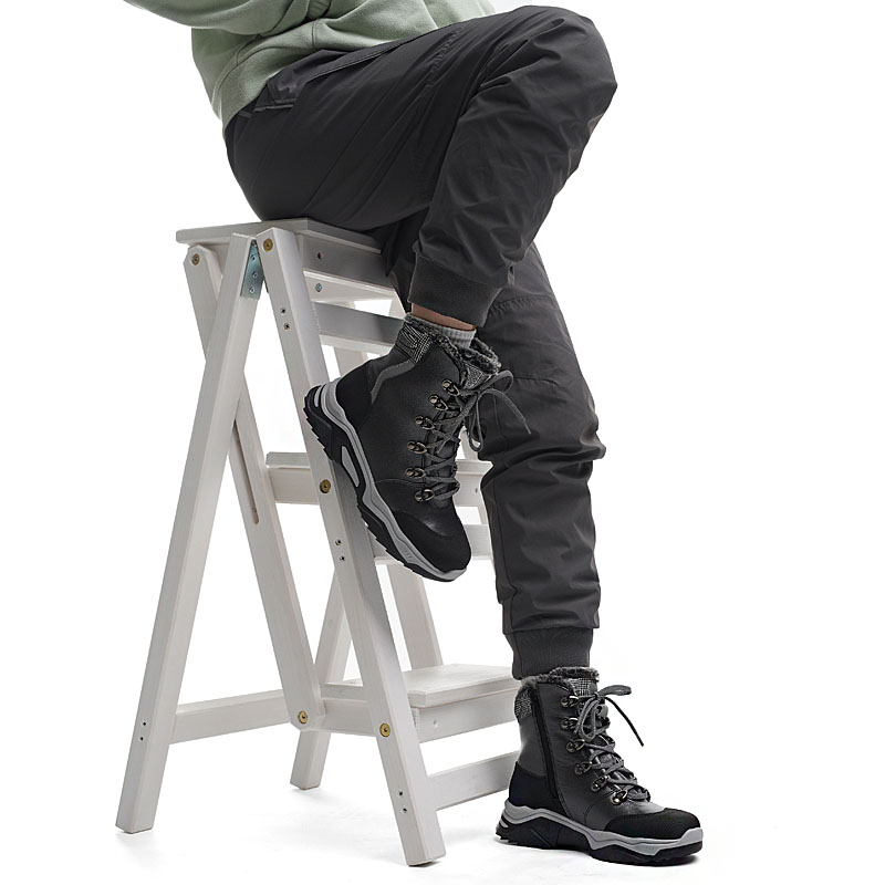 Ботинки нат.мех, артикул 1539, цвет черный купить в интернет-магазине Shoeslel с доставкой по России