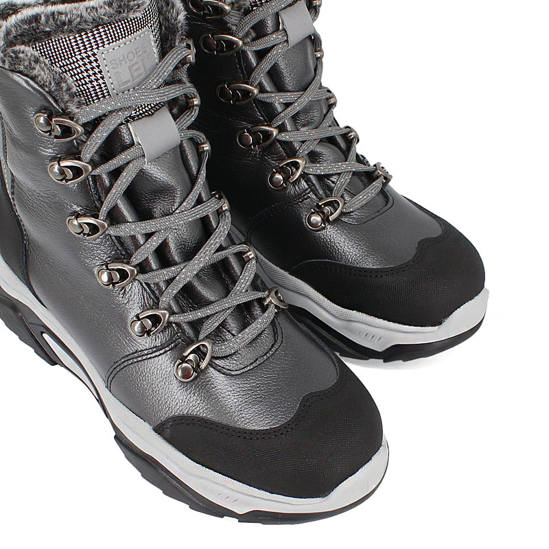 Ботинки нат.мех, артикул 1539, цвет черный купить в интернет-магазине Shoeslel с доставкой по России