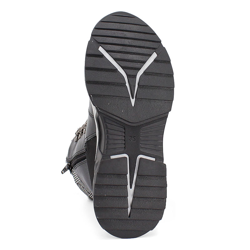 Ботинки нат.мех, артикул 1539, цвет черный купить в интернет-магазине Shoeslel с доставкой по России