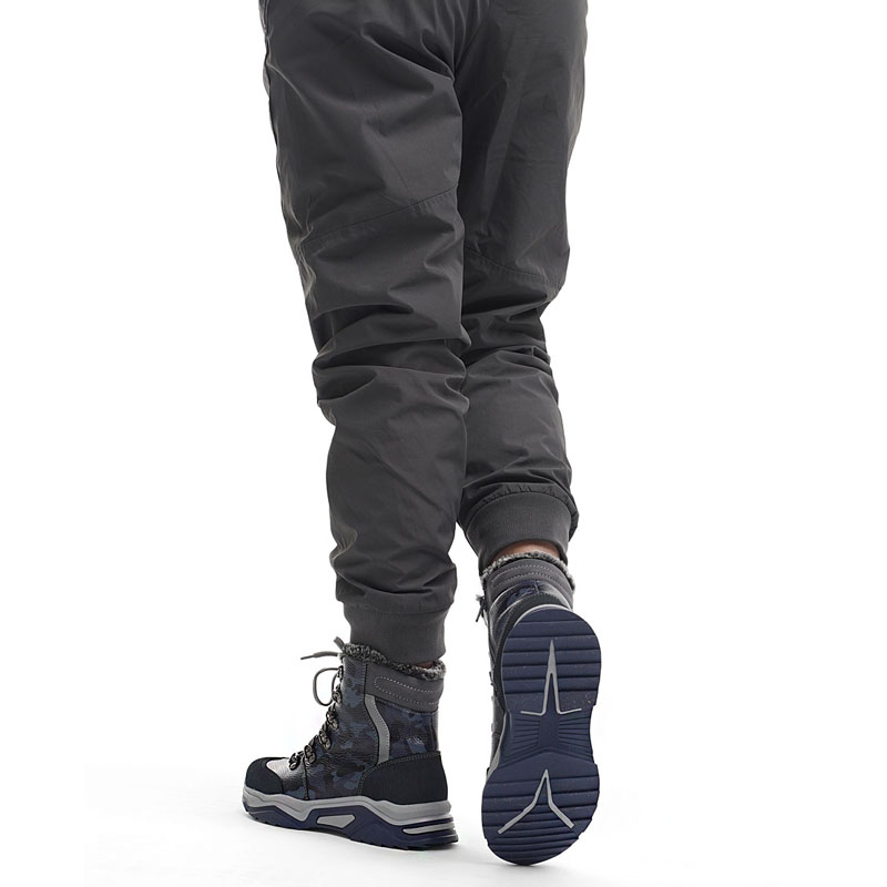 Ботинки нат.мех, артикул 1539, цвет синий купить в интернет-магазине Shoeslel с доставкой по России