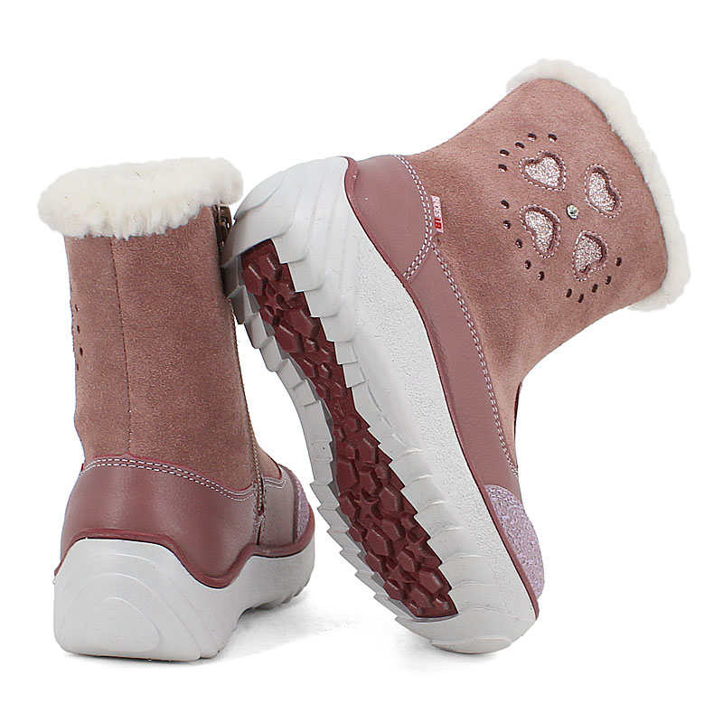 Сапожки малодетские нат.мех, артикул 1543, цвет лавандовый купить в интернет-магазине Shoeslel с доставкой по России