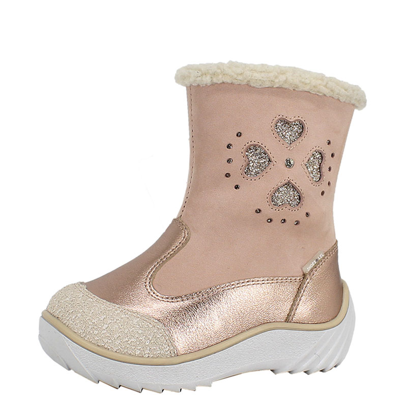 Сапожки малодетские нат.мех, артикул 1543, цвет пудровый купить в интернет-магазине Shoeslel с доставкой по России