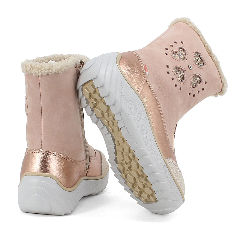 Сапожки малодетские нат.мех, артикул 1543, цвет пудровый купить в интернет-магазине Shoeslel с доставкой по России