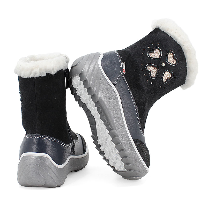 Сапожки малодетские нат.мех, артикул 1543, цвет синий купить в интернет-магазине Shoeslel с доставкой по России