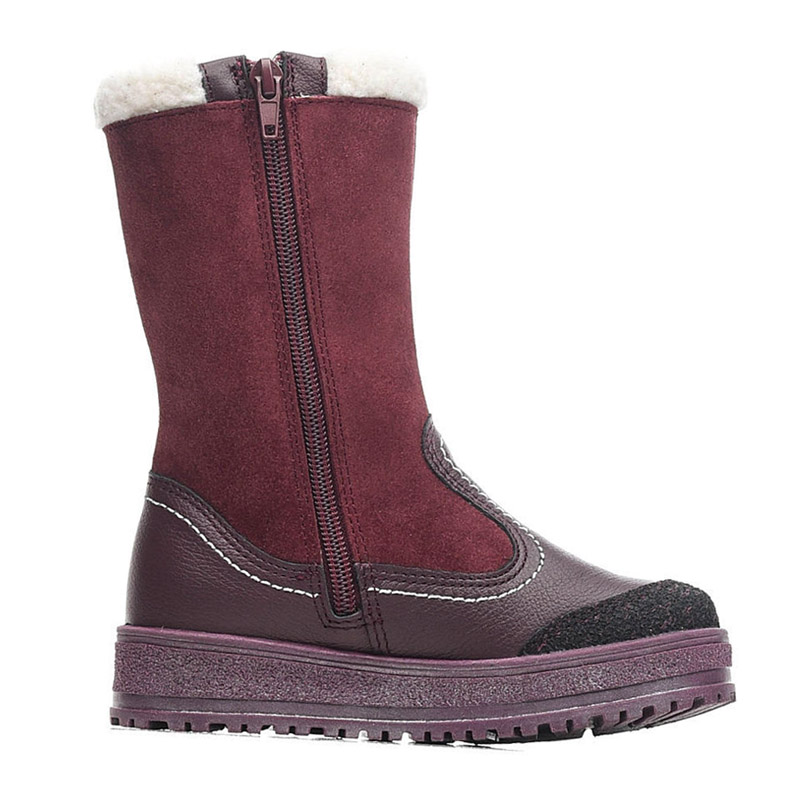 Сапожки нат.мех, артикул 1551, цвет бордовый купить в интернет-магазине Shoeslel с доставкой по России