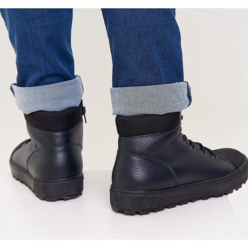 Ботинки байка, артикул 1560, цвет синий купить в интернет-магазине Shoeslel с доставкой по России