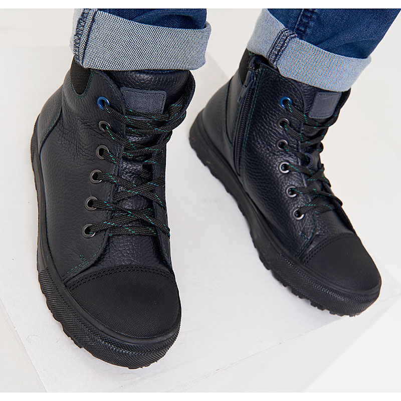 Ботинки байка, артикул 1560, цвет синий купить в интернет-магазине Shoeslel с доставкой по России