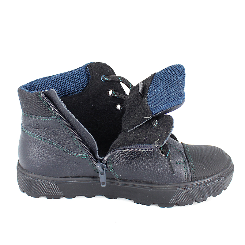 Ботинки байка, артикул 1560, цвет синий купить в интернет-магазине Shoeslel с доставкой по России