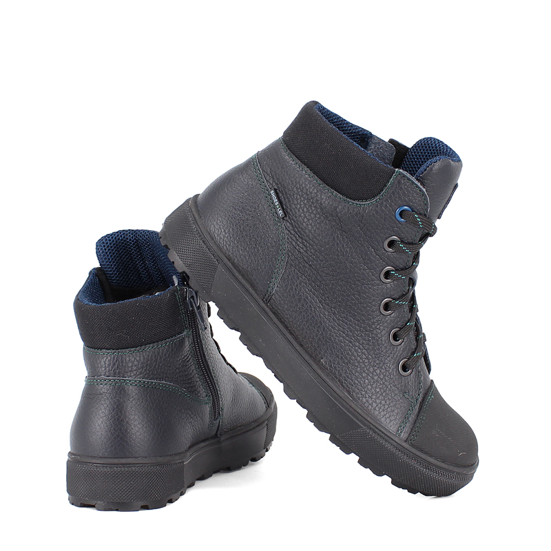 Ботинки байка, артикул 1560, цвет синий купить в интернет-магазине Shoeslel с доставкой по России