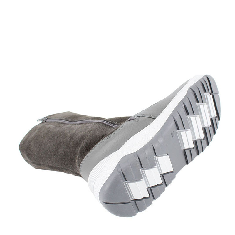 Сапожки нат.мех, артикул 1564, цвет серый купить в интернет-магазине Shoeslel с доставкой по России