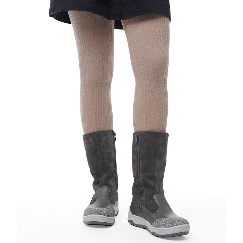 Сапожки нат.мех, артикул 1564, цвет серый купить в интернет-магазине Shoeslel с доставкой по России