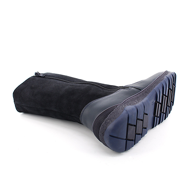 Сапожки нат.мех, артикул 1564, цвет синий купить в интернет-магазине Shoeslel с доставкой по России