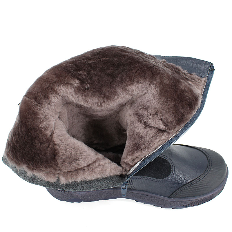 Сапожки нат.мех, артикул 1564, цвет синий купить в интернет-магазине Shoeslel с доставкой по России