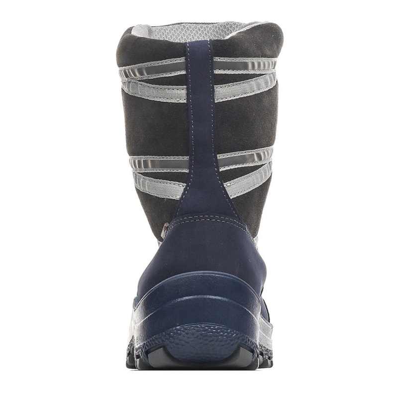 Сапожки нат.мех, артикул 1566, цвет синий купить в интернет-магазине Shoeslel с доставкой по России