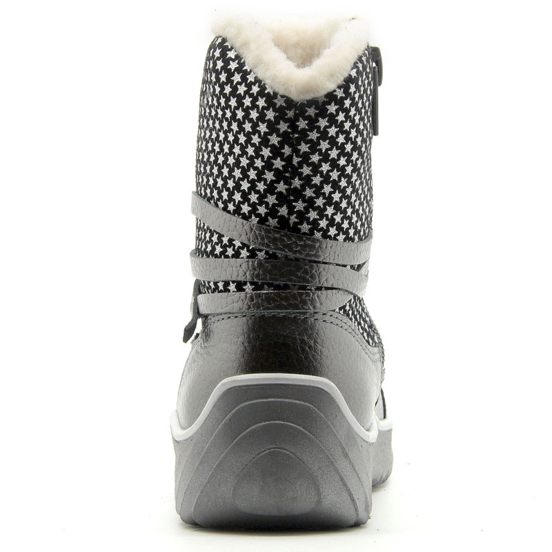 Сапожки малодетские нат.мех, артикул 1579, цвет серебристый купить в интернет-магазине Shoeslel с доставкой по России