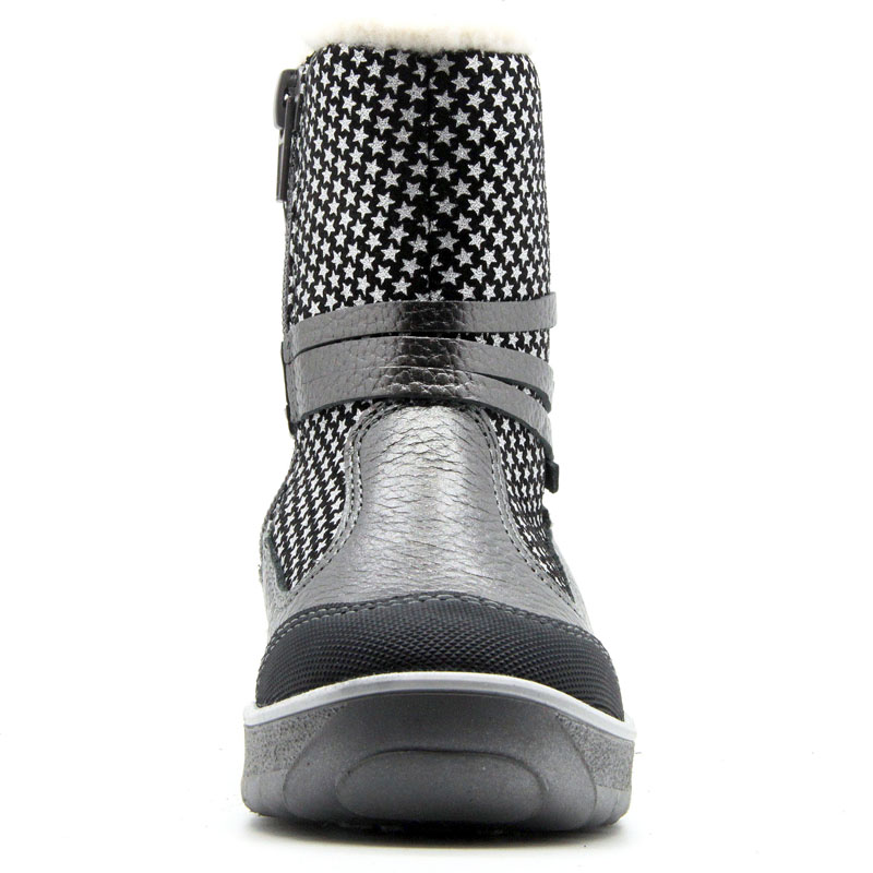 Сапожки малодетские нат.мех, артикул 1579, цвет серебристый купить в интернет-магазине Shoeslel с доставкой по России