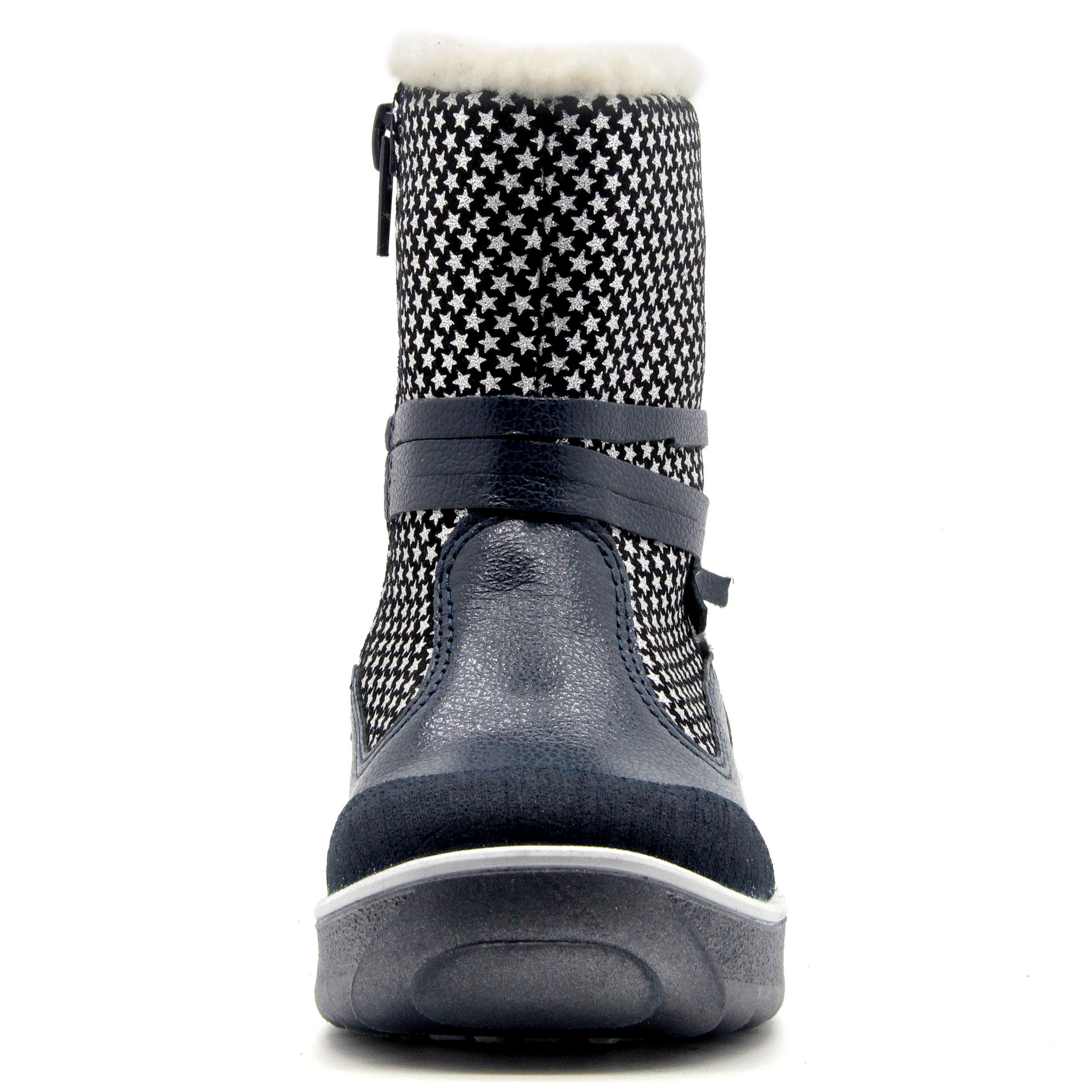 Сапожки малодетские нат.мех, артикул 1579, цвет синий купить в интернет-магазине Shoeslel с доставкой по России