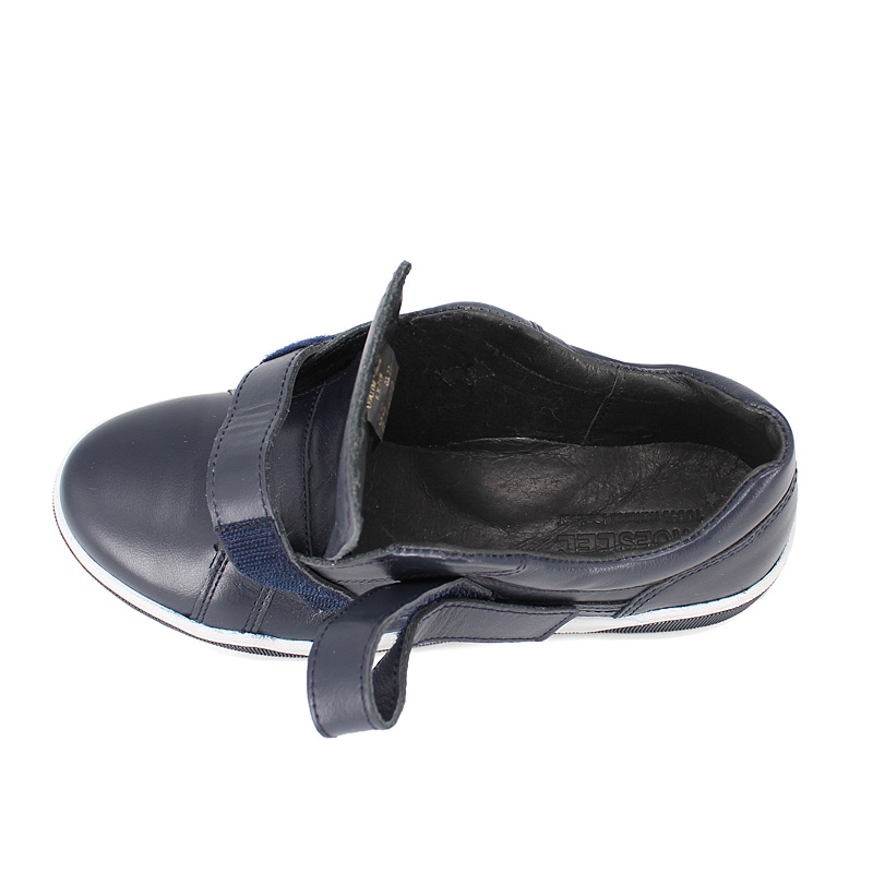 Полуботинки, артикул 1609, цвет сине-белый купить в интернет-магазине Shoeslel с доставкой по России