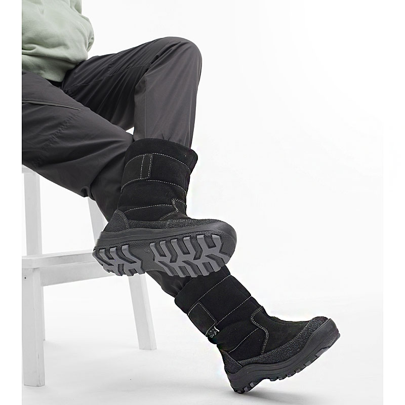 Сапожки нат.мех, артикул 161, цвет черный купить в интернет-магазине Shoeslel с доставкой по России