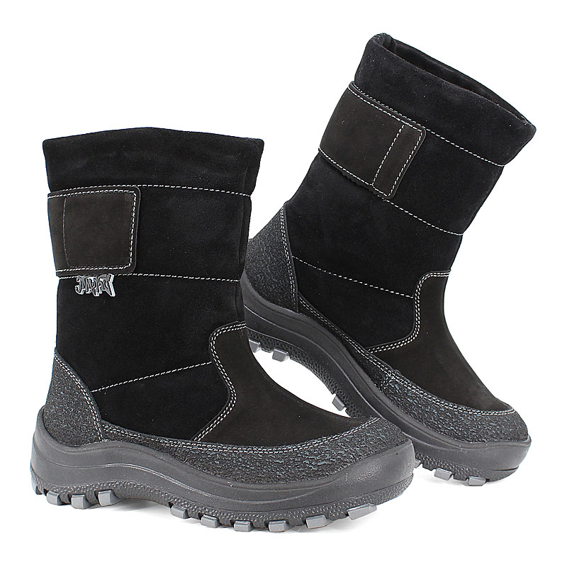 Сапожки нат.мех, артикул 161, цвет черный купить в интернет-магазине Shoeslel с доставкой по России